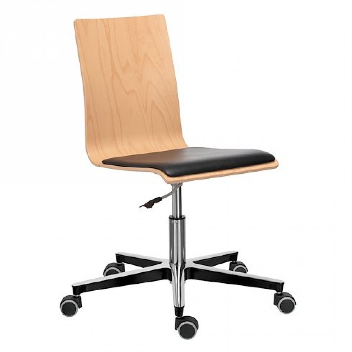 marque generique - Chaise de bureau JADE - bois clair - Chaises