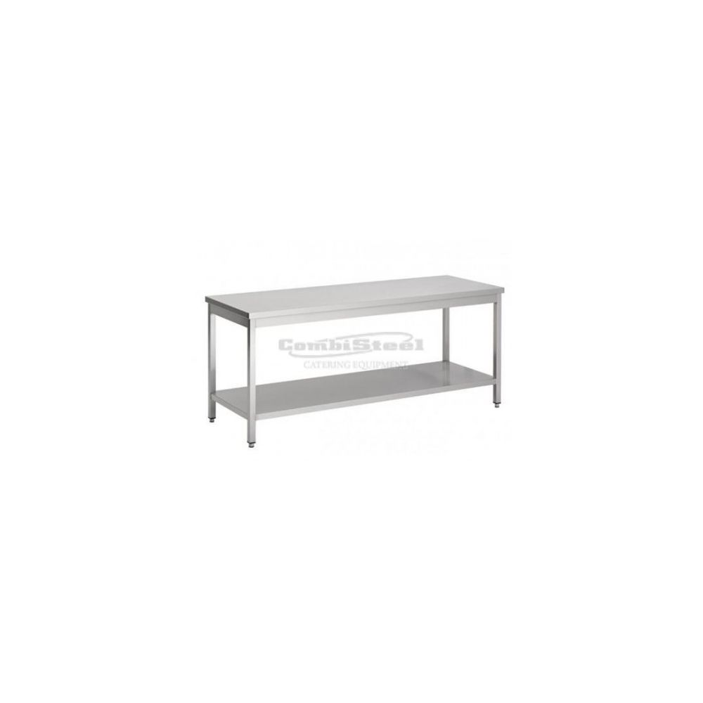 Combisteel - Table Inox - Gamme 600 - Avec Etagère Démontable - Combisteel - 800x600 600 - Tables à manger