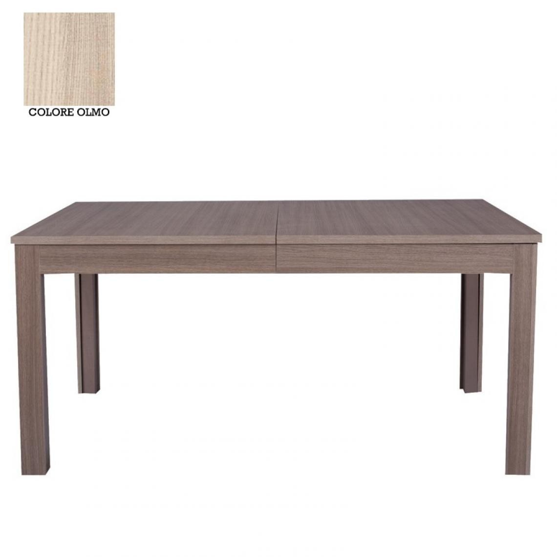 Webmarketpoint - Table rectangulaire extensible avec 8 pieds 4 tous. orme cm 90x160 / 332 cm - Tables à manger