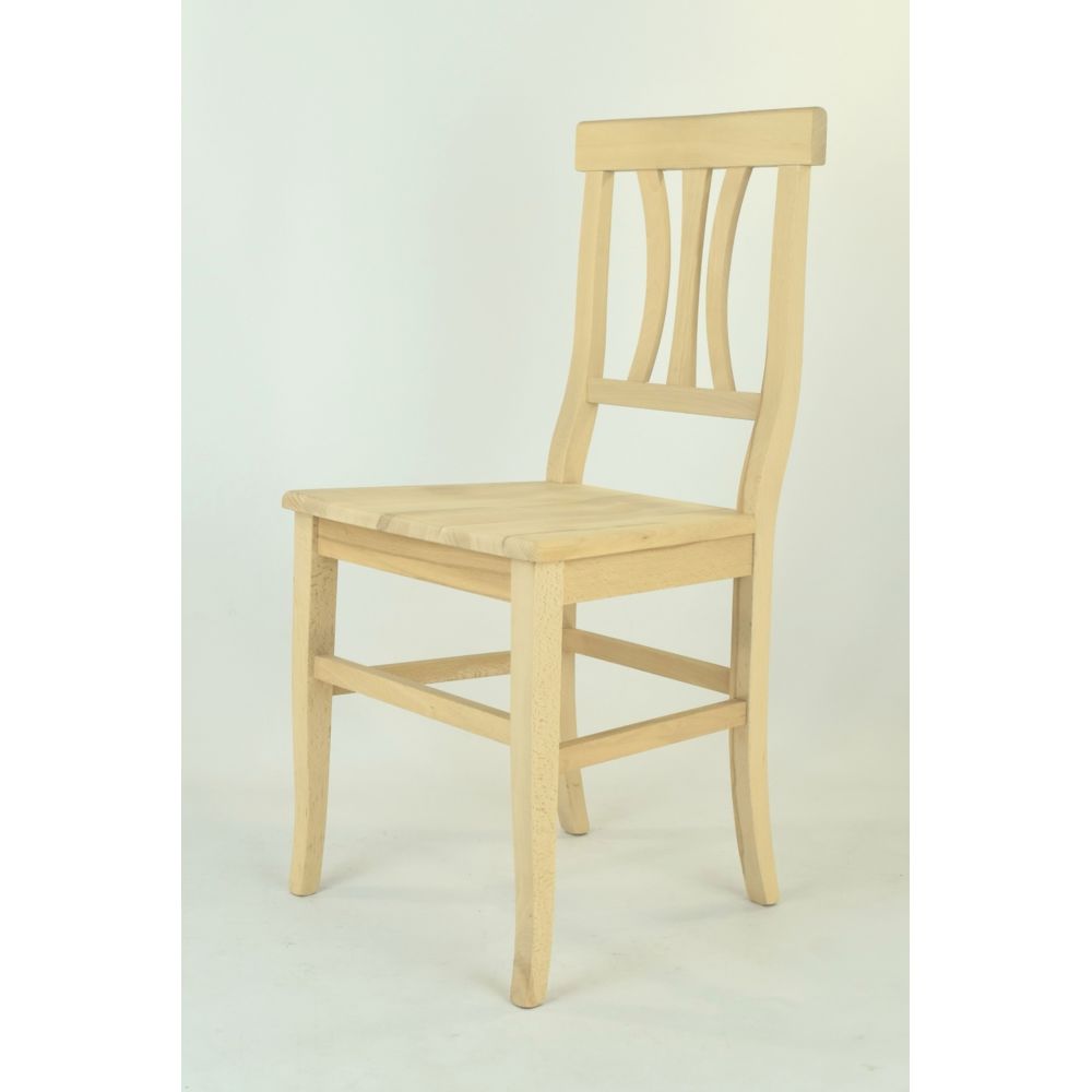 Tommychairs - Tommychairs - Set 2 chaises Arte Povera pour la cuisine, structure en bois de hêtre poli non traité 100% naturel et assise en bois - Chaises