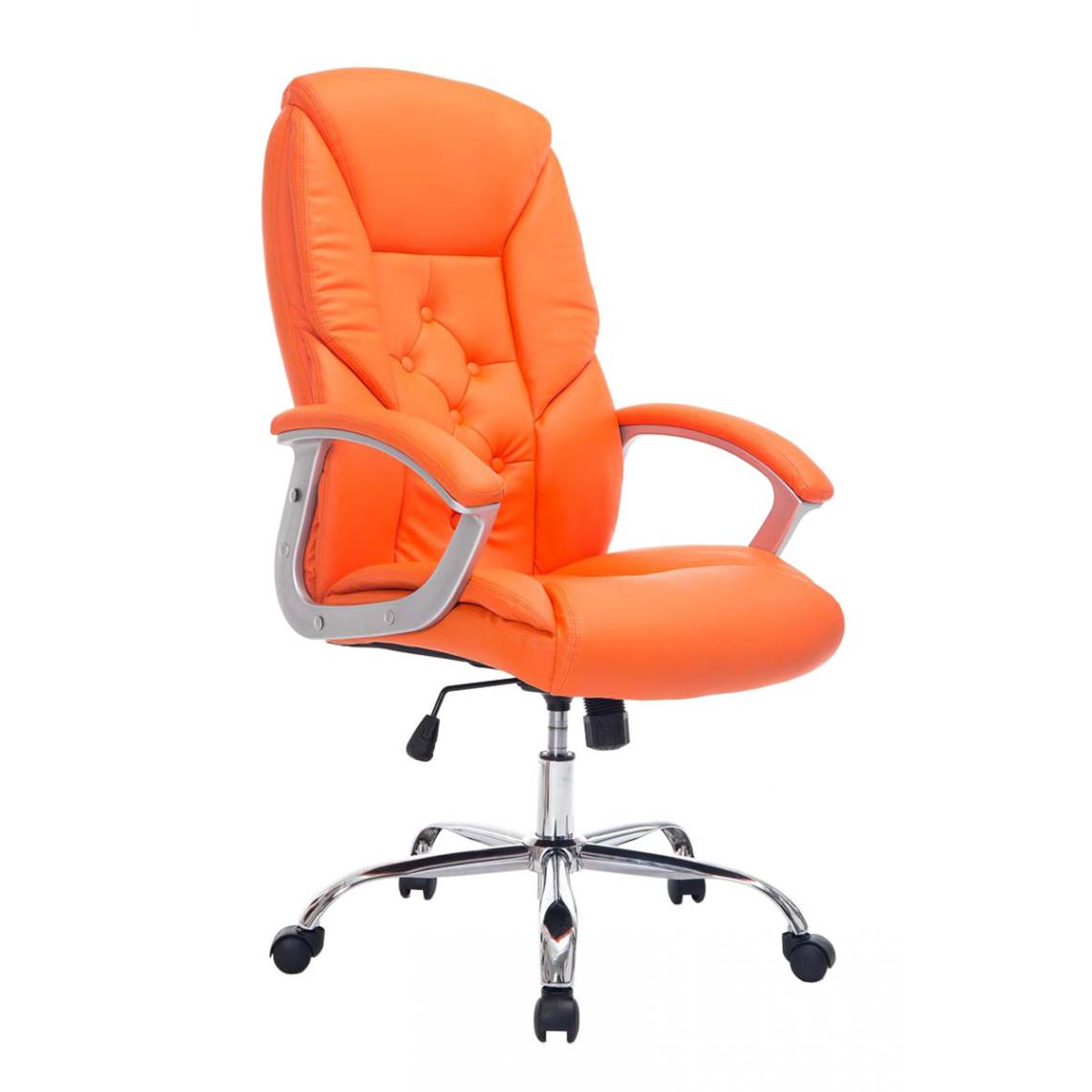 Icaverne - Inedit Chaise de bureau reference Budapest Rodeo couleur Orange - Chaises