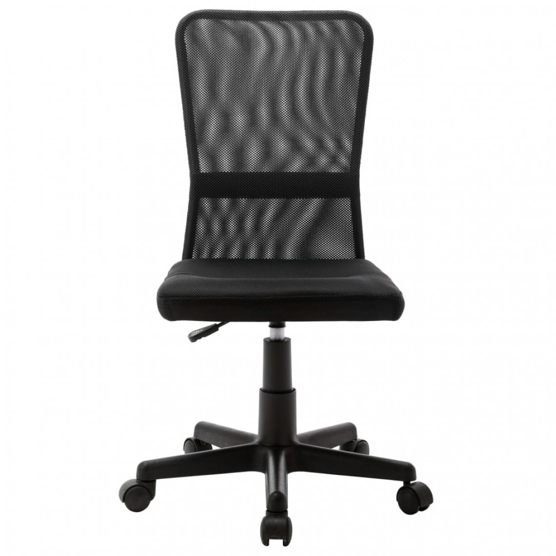 Icaverne - Icaverne - Chaises de bureau categorie Chaise de bureau Noir 44x52x100 cm Tissu en maille - Chaises