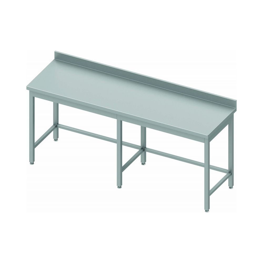 Materiel Chr Pro - Table de Travail Inox - Avec Dosseret - Profondeur 700 - Stalgast - 2400x700 700 - Tables à manger