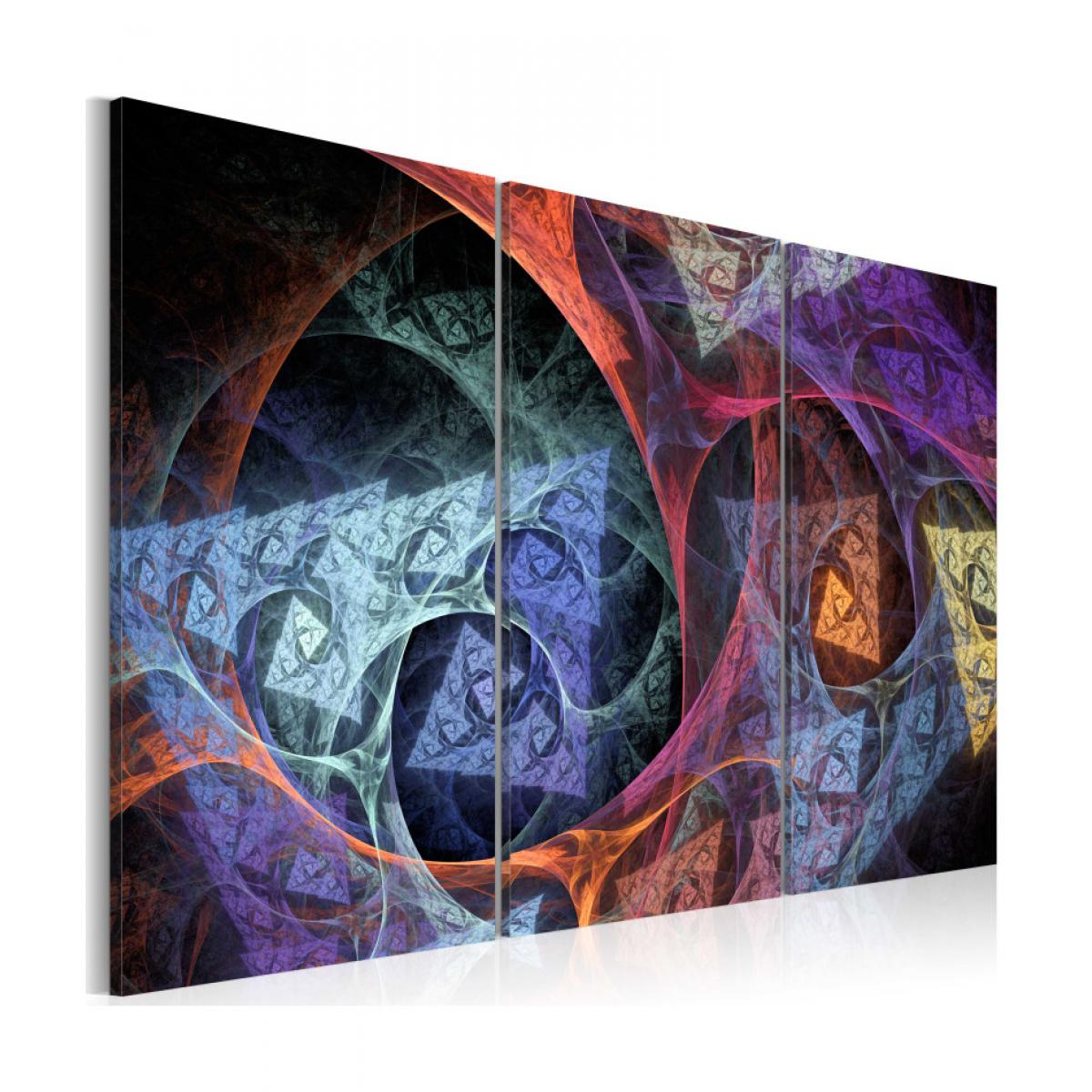 Artgeist - Tableau - Abstraction de différentes couleurs 60x40 - Tableaux, peintures