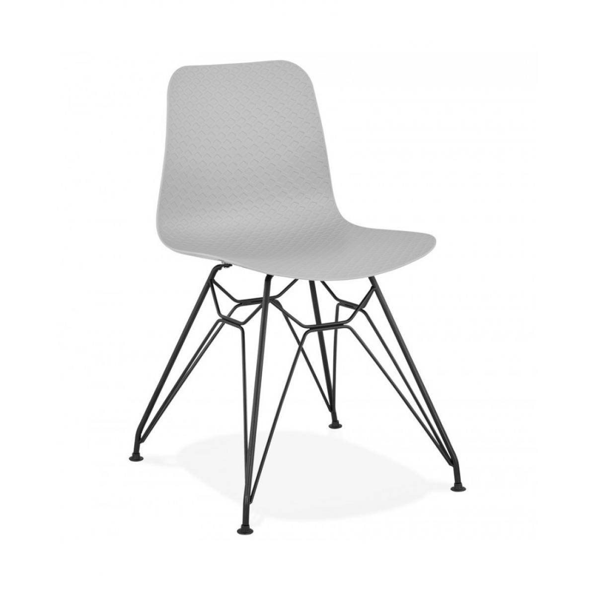 Kokoon Design - Chaise design FIFI GREY 47x49x83 cm - Chaises