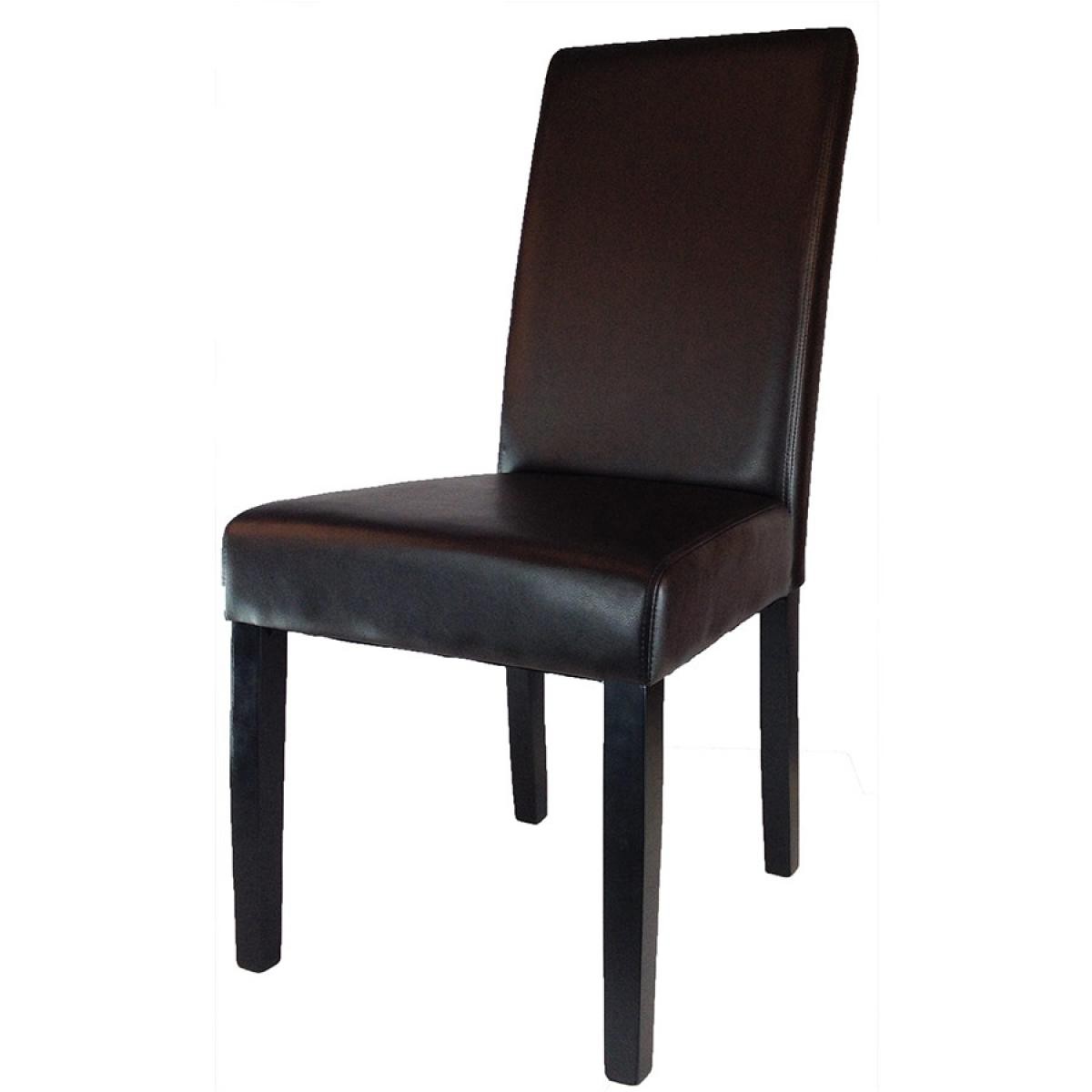 Kasalinea - Chaise marron pour salle à manger EMINA (lot de 2) - Chaises