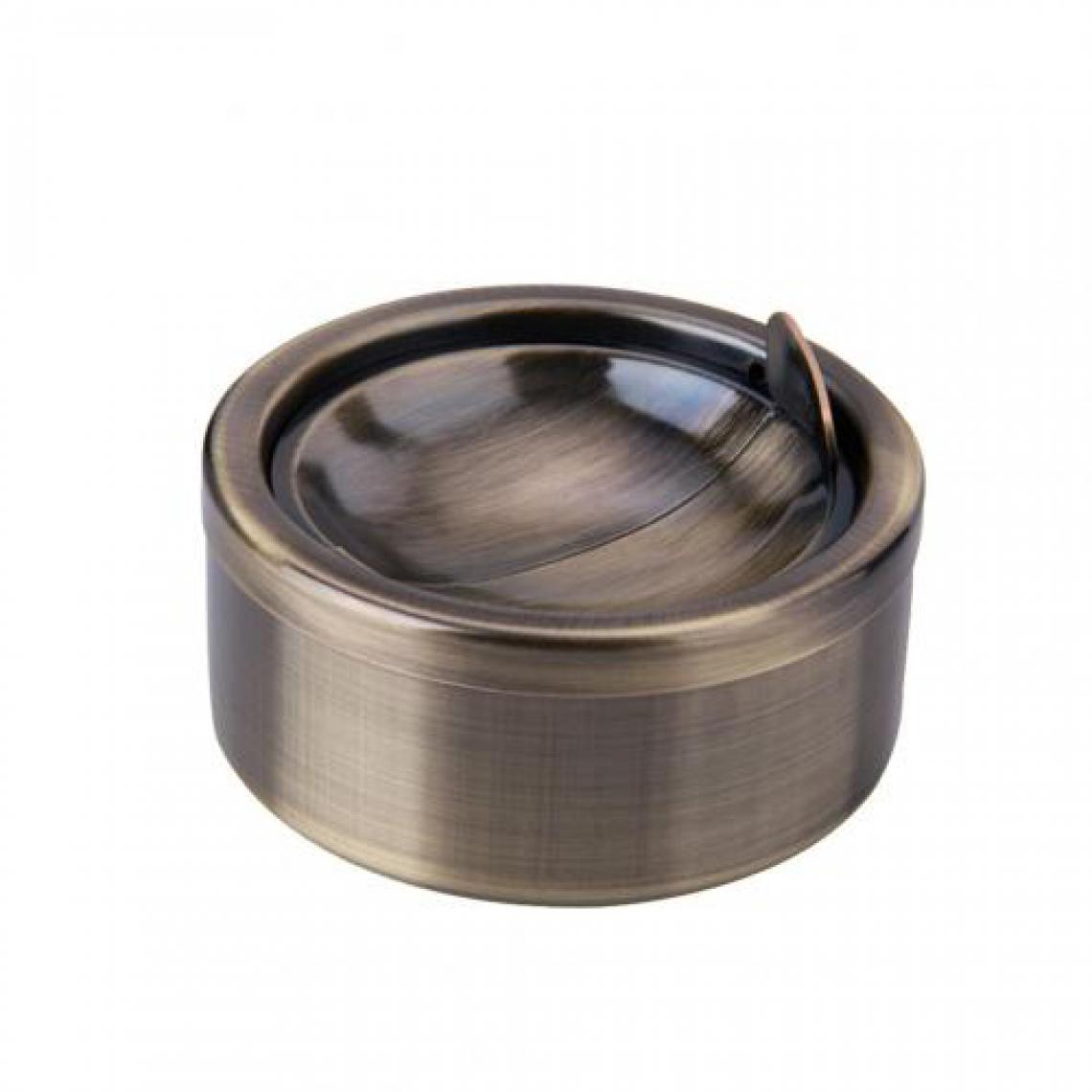 Universal - Forme ronde à vent en acier inoxydable à la maison Rotation de cendrier sans fumée avec porte-cendres de cendres | cendriers - Cendriers