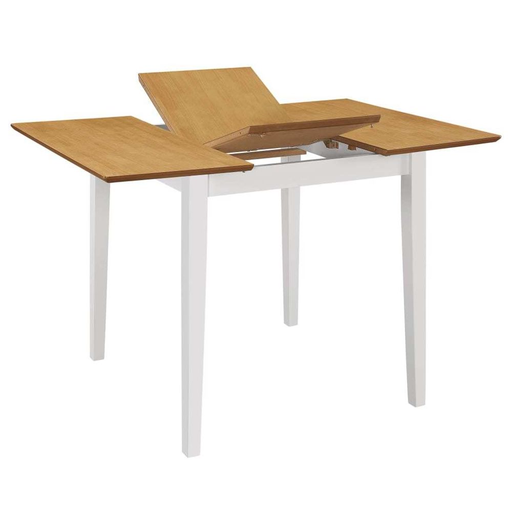 marque generique - Icaverne - Tables de salle à manger & de cuisine ligne Table à dîner extensible Blanc (80-120) x 80 x 74 cm MDF - Tables à manger