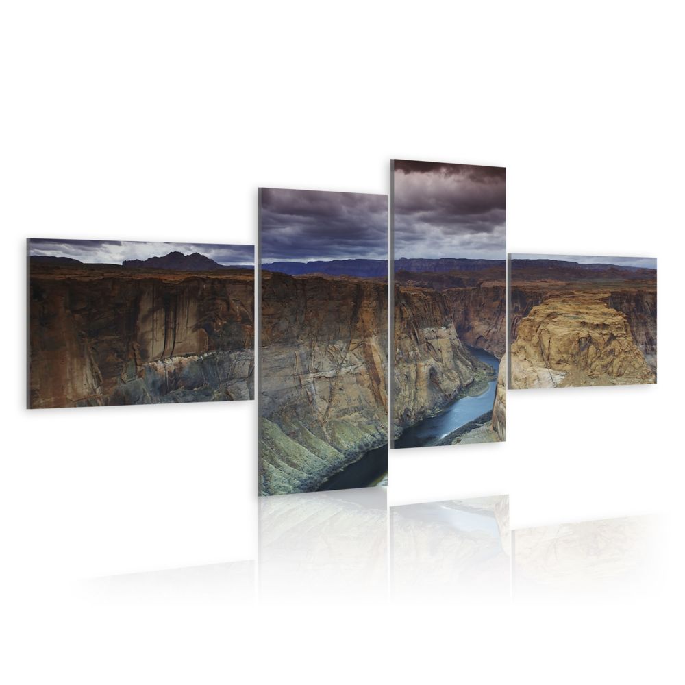 Bimago - Tableau | Canyon de marbre | 200x90 | XXL | Paysages | Montagne | | - Tableaux, peintures