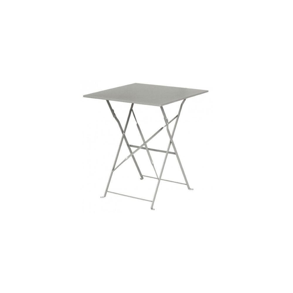 Materiel Chr Pro - Table de terrasse grise en acier Bolero carrée 600 mm - Gris - Tables à manger