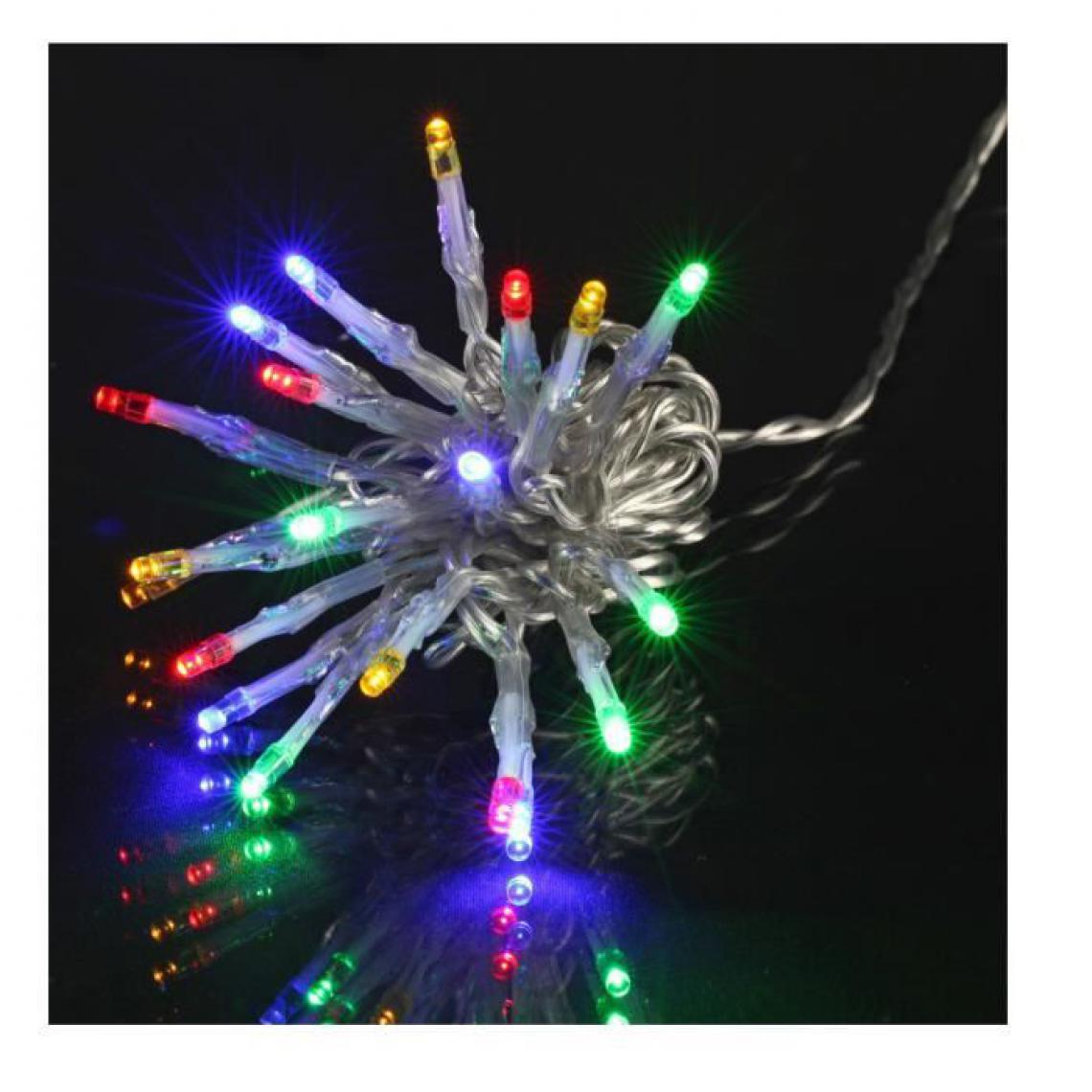 Cstore - Guirlande de Noël 1000 LEDS - 8 fonctions - Fil transparent transfo 50 m - Multicolore - Décorations de Noël