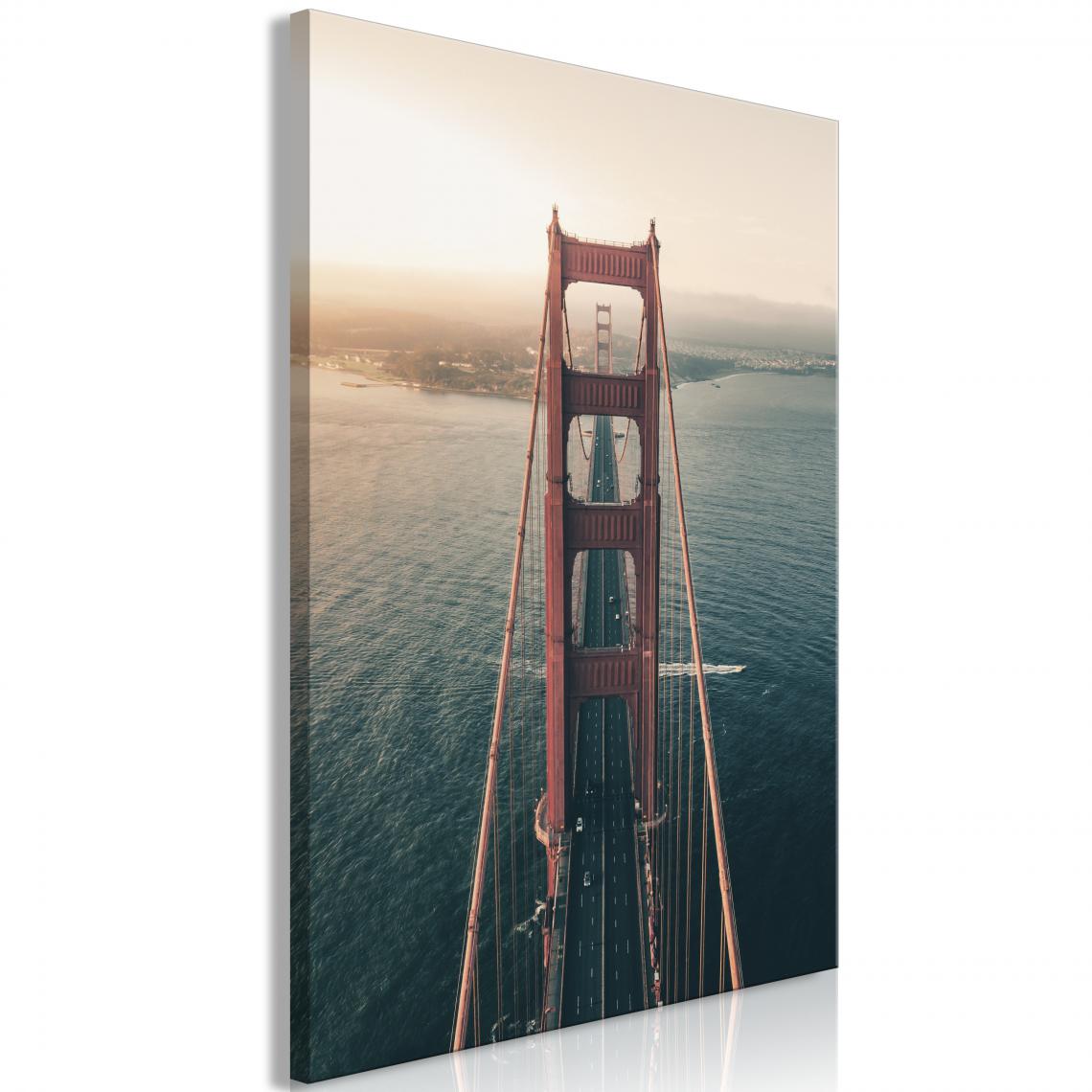 Artgeist - Tableau - Golden Gate Bridge (1 Part) Vertical 80x120 - Tableaux, peintures