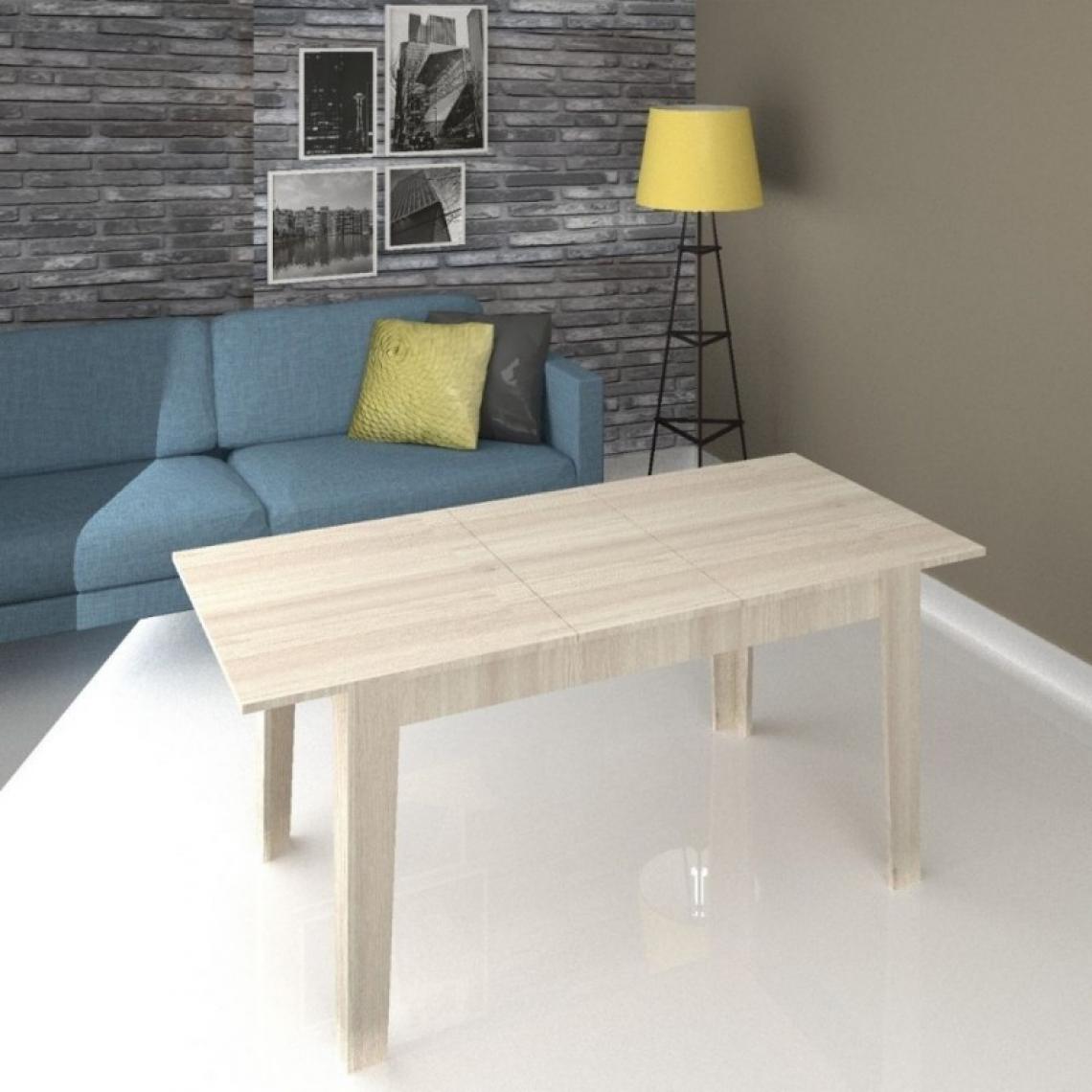 Webmarketpoint - Table extensible en bois Chêne 140 / 180x80 cm TOLMEN - Tables à manger