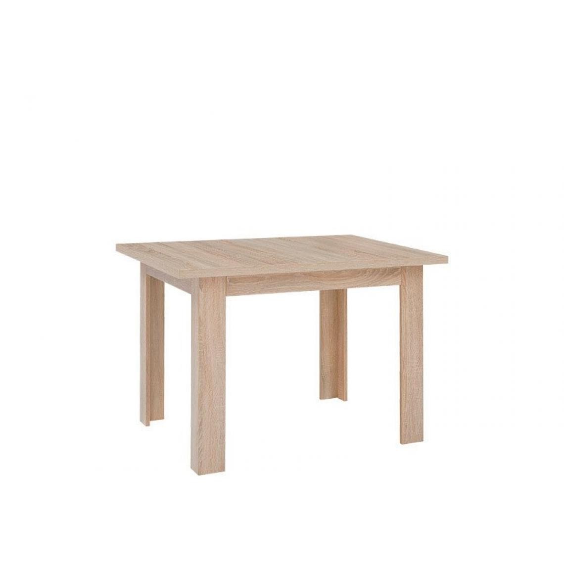 Hucoco - ANTAREL - Table rectangulaire extensible salon cuisine salle à manger - Style scandinave - 110-155x77x75 cm - Sonoma - Tables à manger