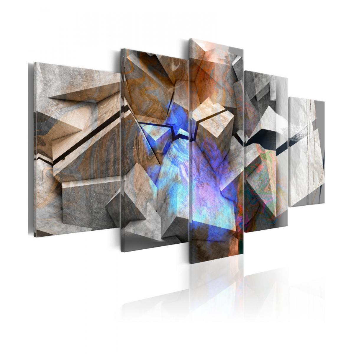 Artgeist - Tableau - Abstract Cubes 100x50 - Tableaux, peintures