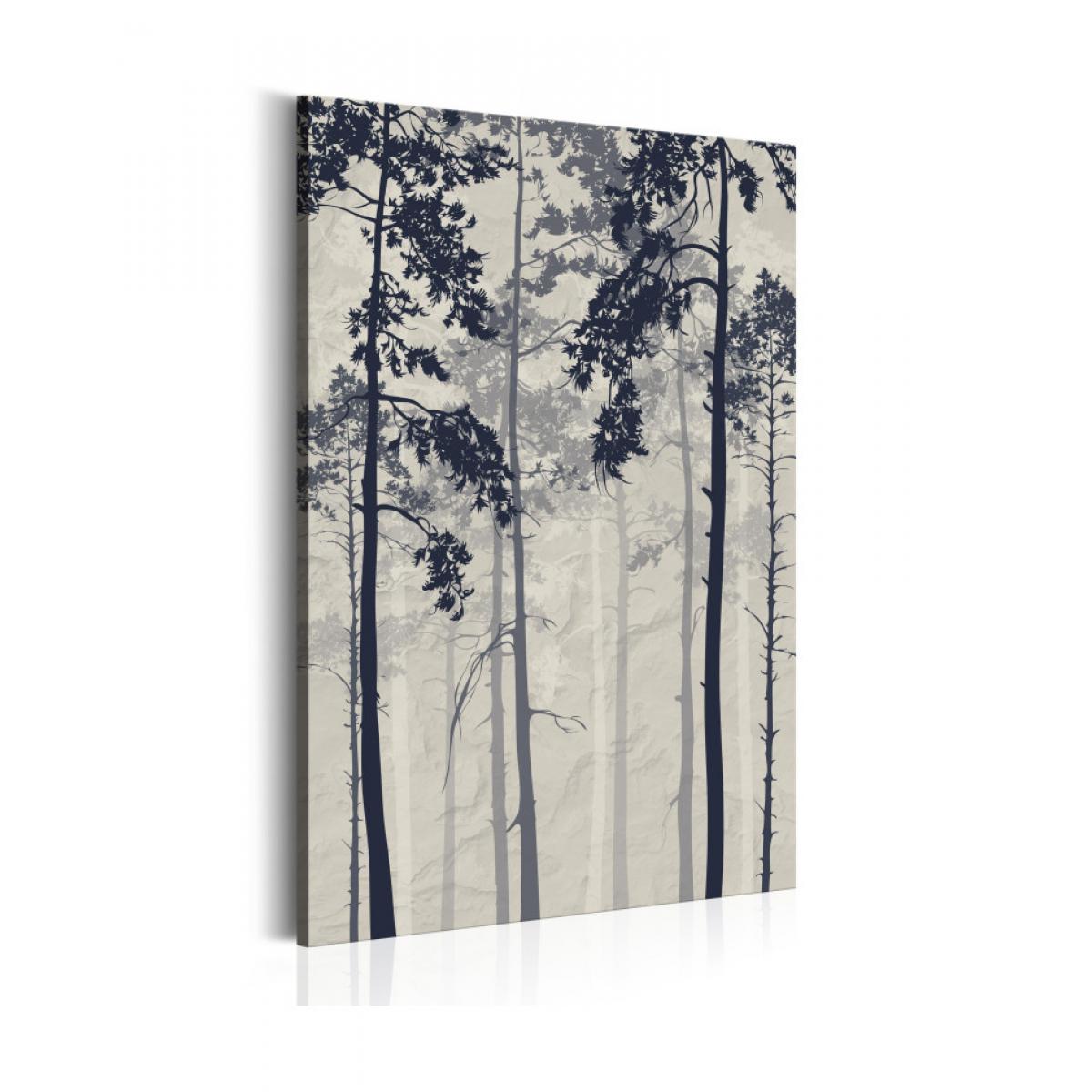 Artgeist - Tableau - Forest In Fog 40x60 - Tableaux, peintures