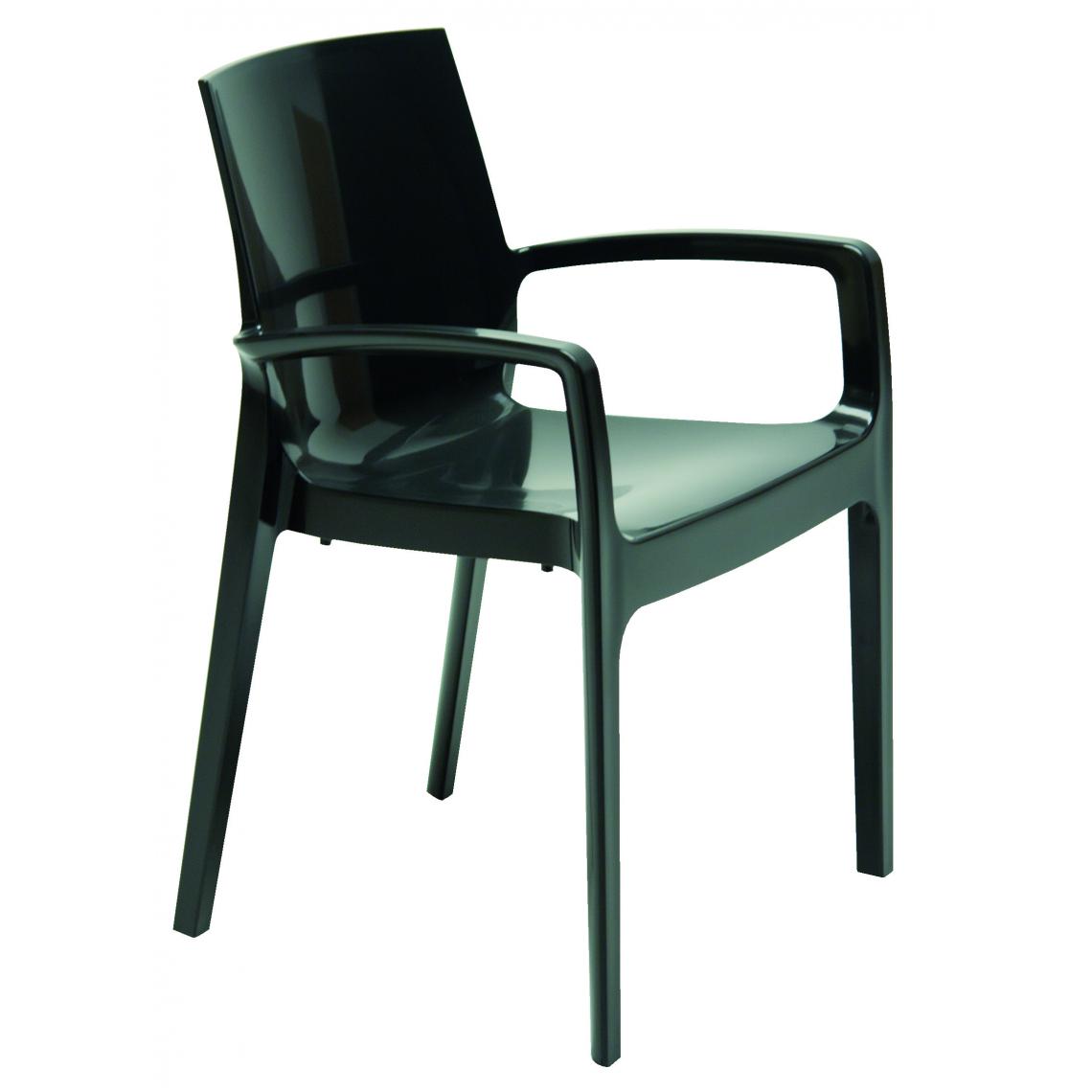 3S. x Home - Chaise Design Noire GENES - Chaises