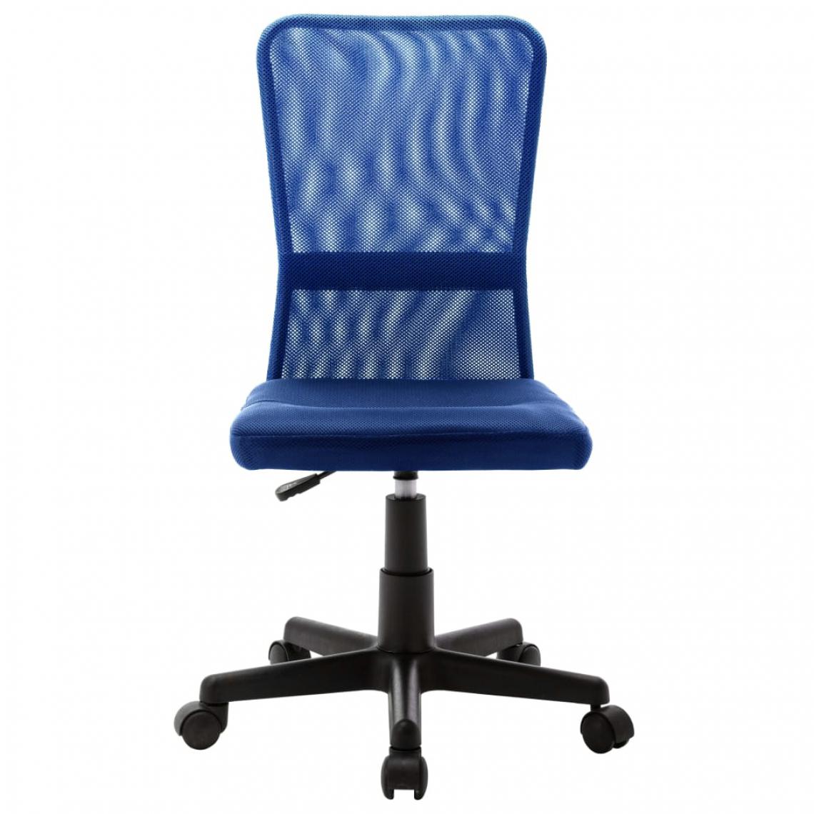 Icaverne - Icaverne - Chaises de bureau collection Chaise de bureau Bleu 44x52x100 cm Tissu en maille - Chaises