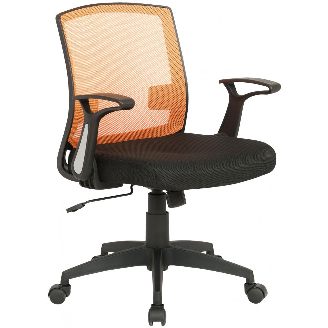 Icaverne - Joli Chaise de bureau gamme Sri Jayawardenapura couleur noir / orange - Chaises