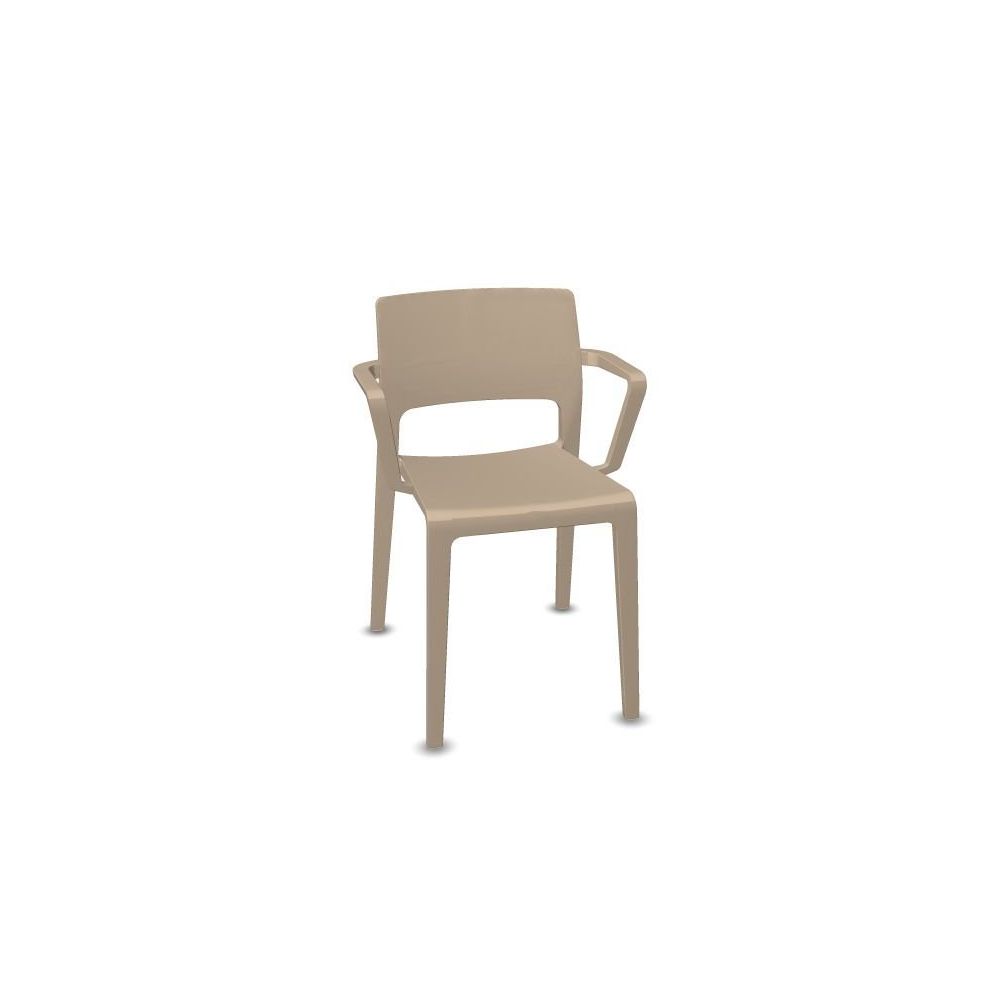 Arper - Fauteuil Juno - taupe - Chaises