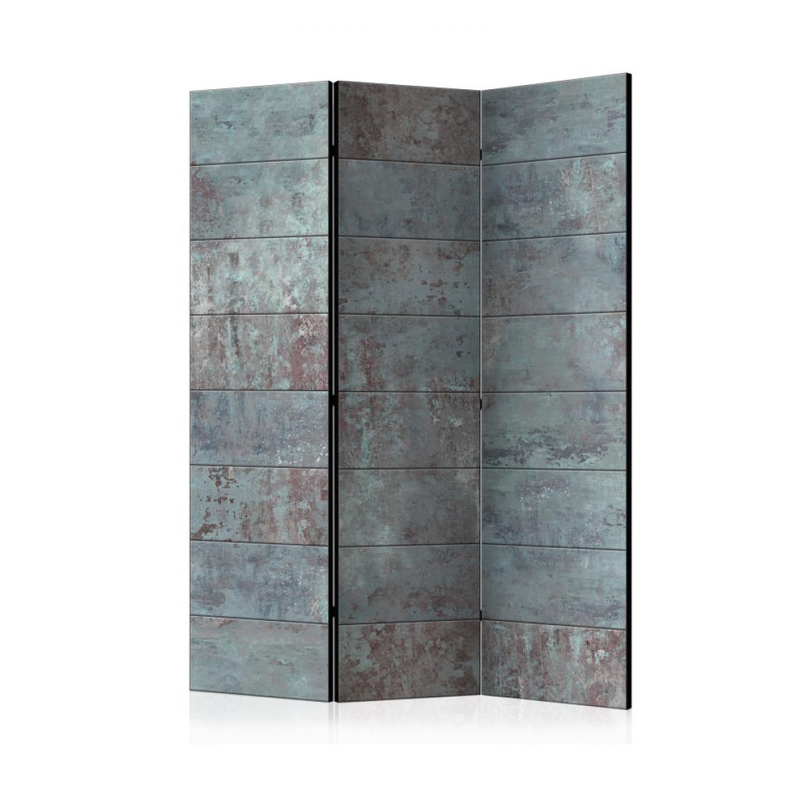 Artgeist - Paravent 3 volets - Turquoise Concrete [Room Dividers] 135x172 - Paravents