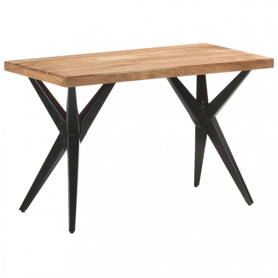 Vidaxl - vidaXL Table de salle à manger 120x60x76 cm Bois solide d'acacia - Tables à manger