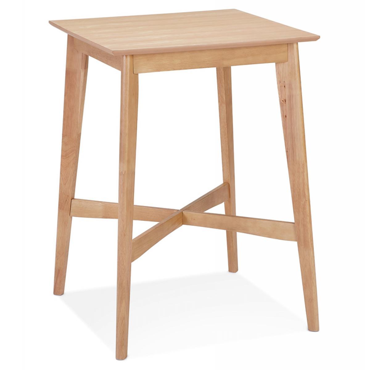 Alterego - Table haute 'GALLINA' en bois finition naturelle - Tables à manger