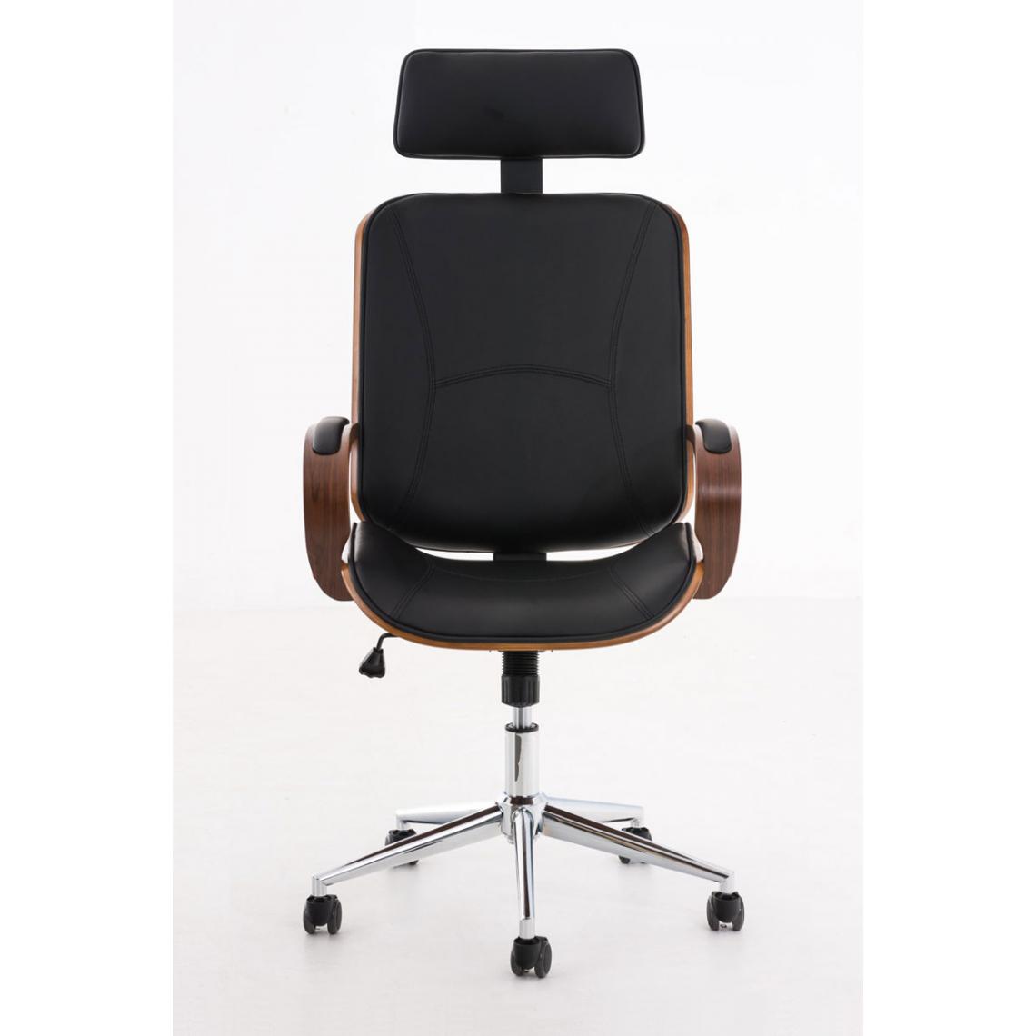 Icaverne - Contemporain Chaise de bureau selection Tachkent couleur noyer / noir - Chaises