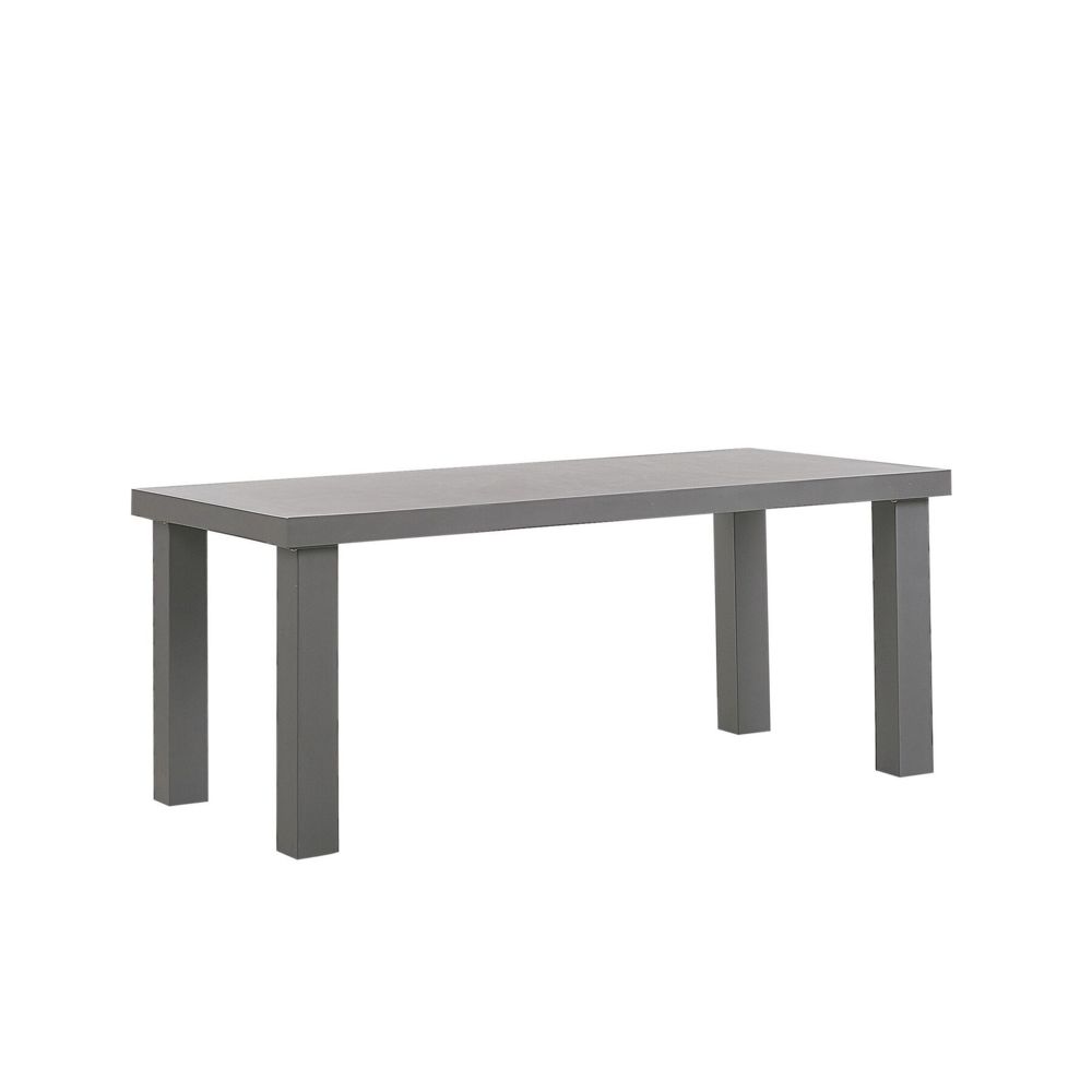 Beliani - Beliani Table de jardin en fibre-ciment gris 180 cm TARANTO - gris - Tables à manger