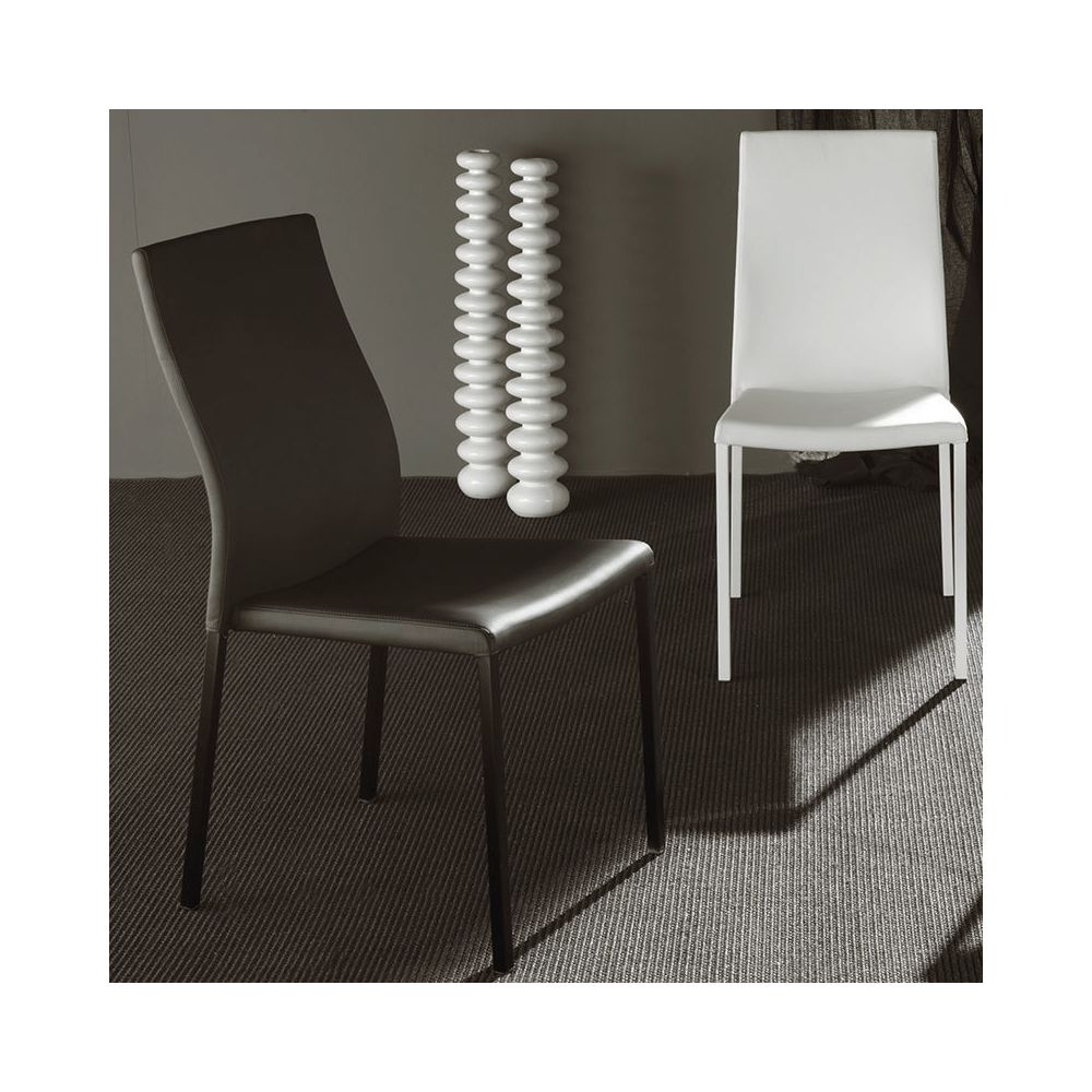 Nouvomeuble - Chaise noire design SONIA 2 (lot de 4) - Chaises