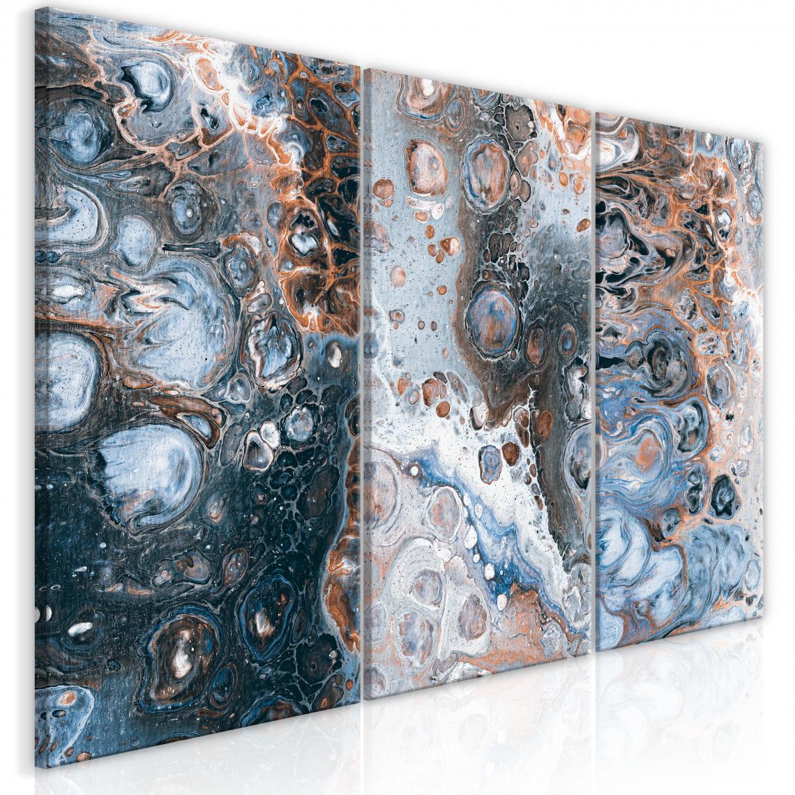 Decoshop26 - Tableau sur toile en 3 panneaux décoration murale image imprimée cadre en bois à suspendre Galaxie 60x30 cm 11_0001622 - Tableaux, peintures