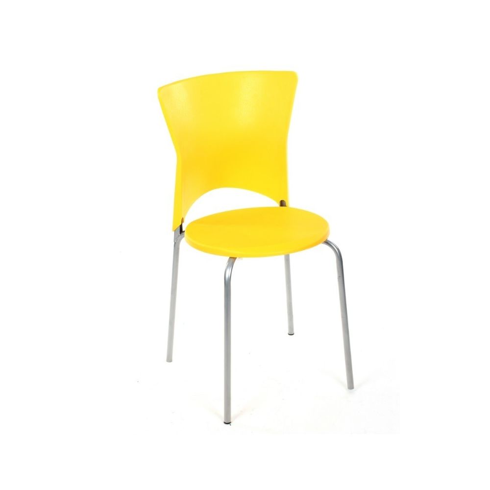 marque generique - Chaise cuisine City jaune - Chaises