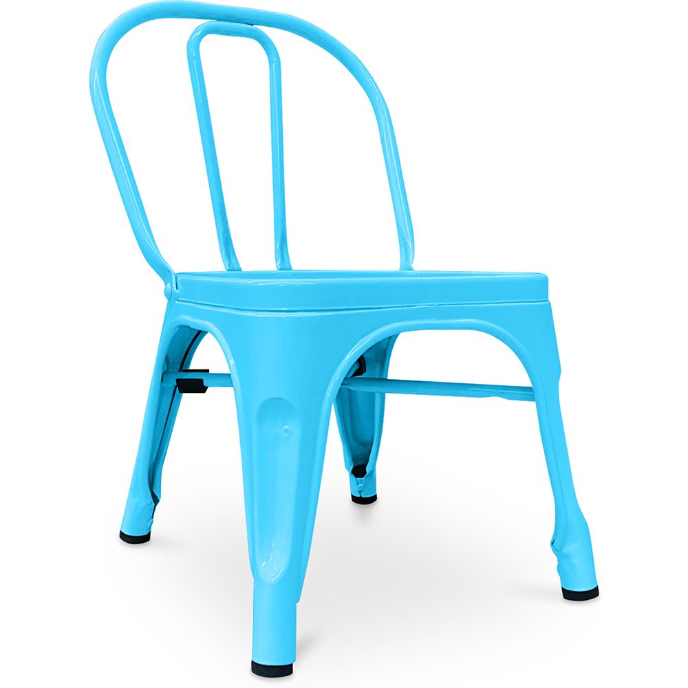 Privatefloor - Chaise pour enfant de style Tolix - Métal - Chaises