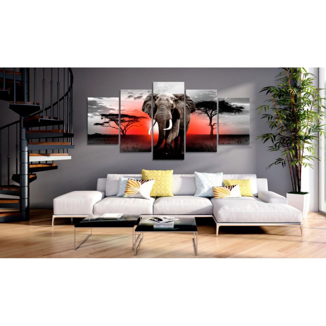 Artgeist - Tableau - Lonely Elephant .Taille : 200x100 - Tableaux, peintures
