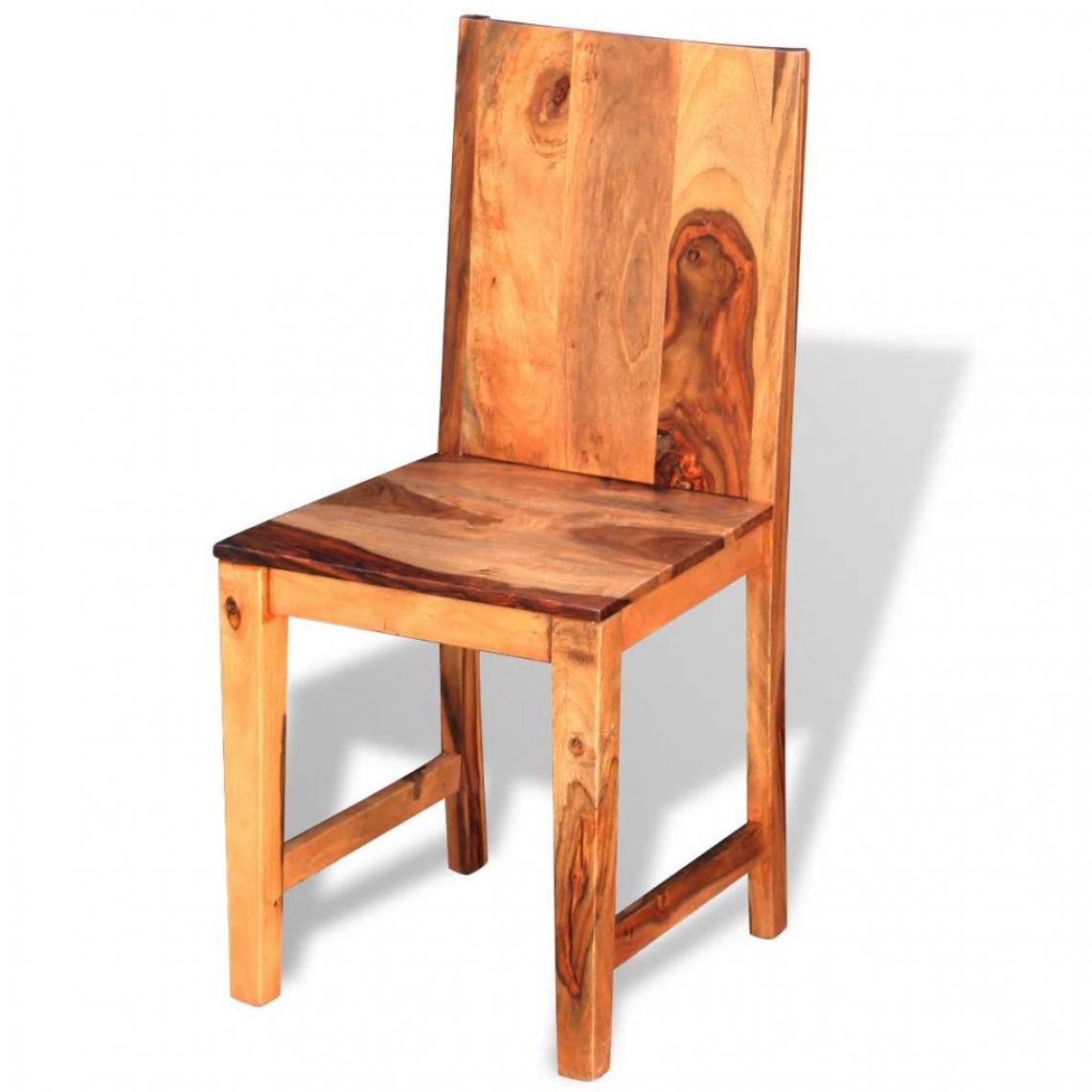 Icaverne - Icaverne - Chaises de cuisine et de salle à manger ensemble Chaise de salle à manger 4 pcs Bois massif de sesham - Chaises