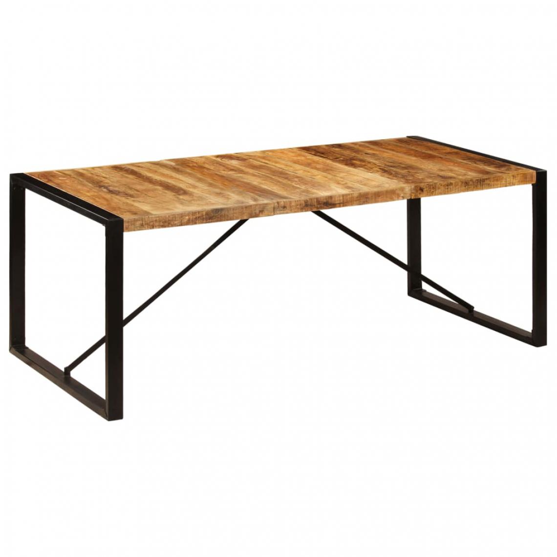 Helloshop26 - Table de salon salle à manger design 200 cm bois de manguier solide 0902290 - Tables à manger