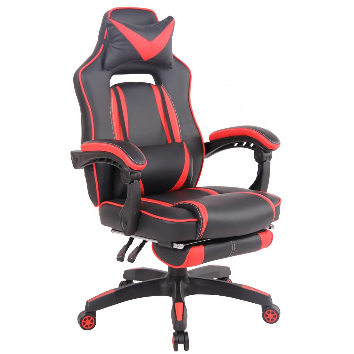 Icaverne - Stylé Chaise de bureau Palikir couleur noir rouge - Chaises
