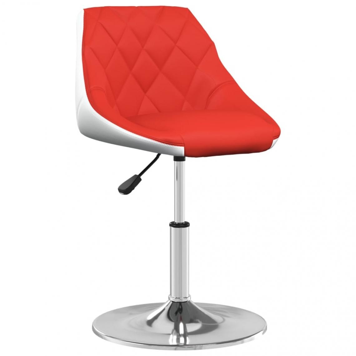 Vidaxl - vidaXL Chaise de salle à manger Rouge et blanc Similicuir - Chaises