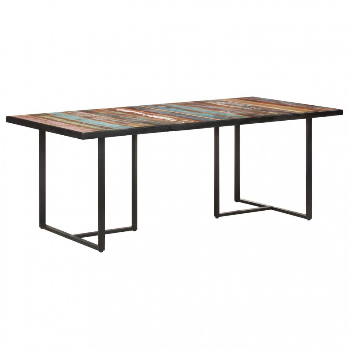 Vidaxl - vidaXL Table de salle à manger 200 cm Bois de récupération massif - Tables à manger