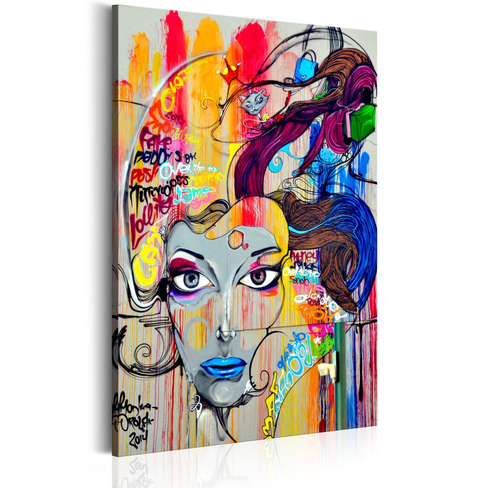 Bimago - Tableau - Pensées colorées - Décoration, image, art | Personnages | Portraits | - Tableaux, peintures