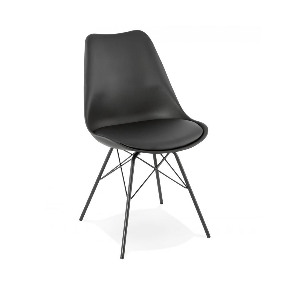 Kokoon Design - Chaise design FABRIK BLACK 45x55x83 cm - Chaises