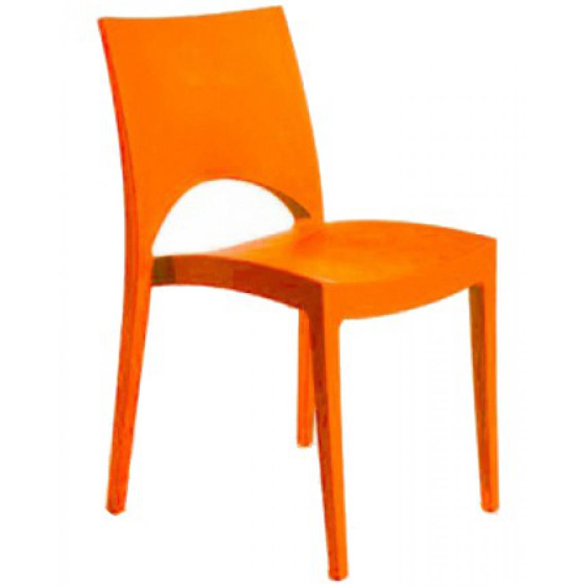 3S. x Home - Chaise Design Orange VENISE - Chaises