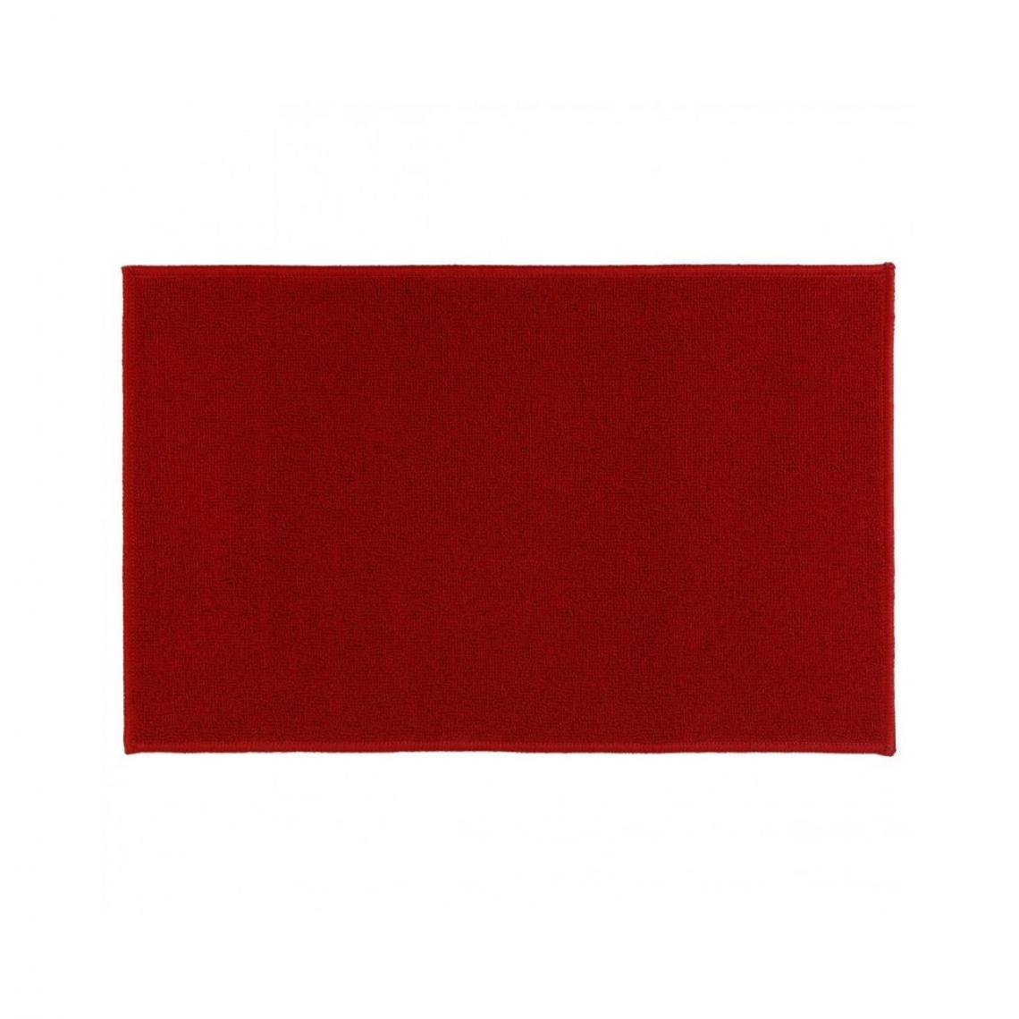 Ac-Deco - Tapis uni antidérapant - 50 x 80 cm - Rouge - Tapis