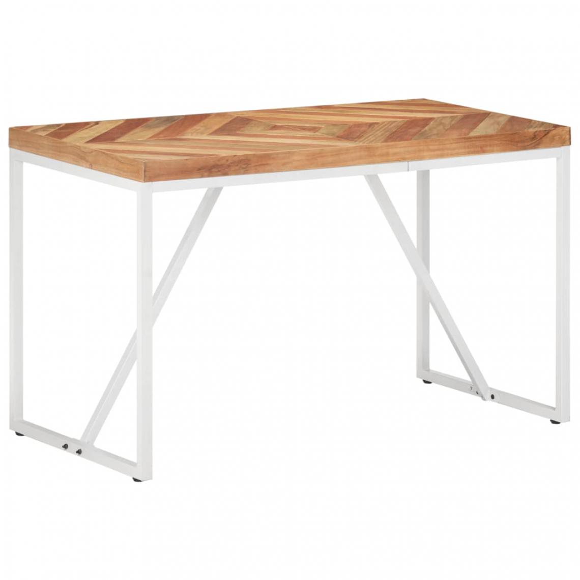 Icaverne - Splendide Tables gamme Saint John’s Table à dîner 120x60x76 cm Bois solide d'acacia et de manguier - Tables à manger