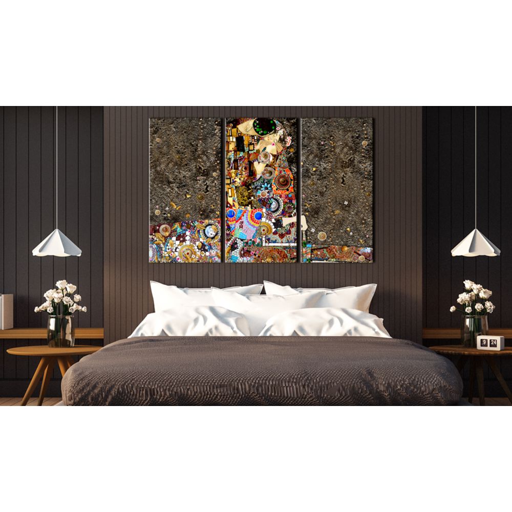 marque generique - 90x60 Tableau Silhouettes Personnages sublime Mosaic of Love - Tableaux, peintures