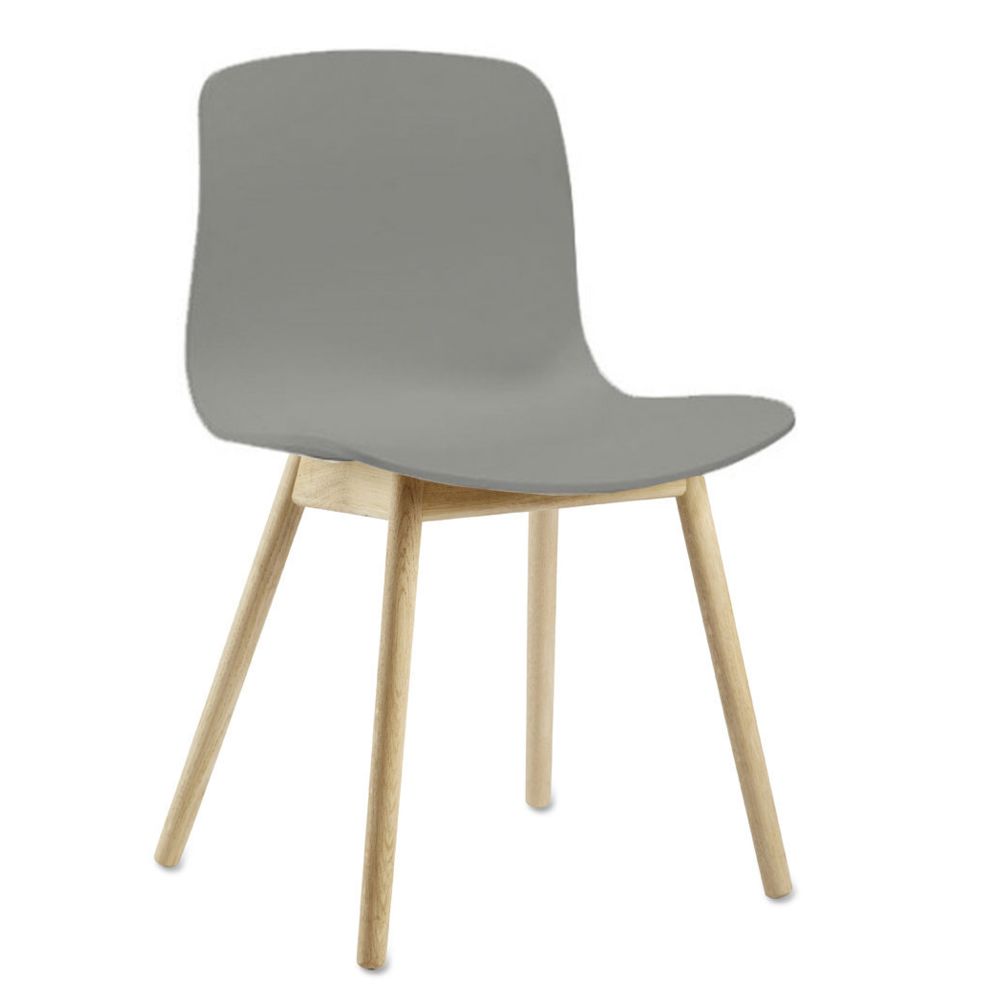 Hay - About a Chair AAC 12 - chêne clair verni - gris - Chaises