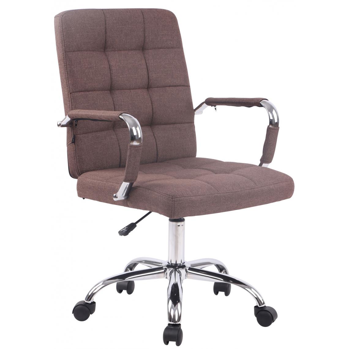 Icaverne - Contemporain Chaise de bureau serie Helsinki PRO tissu couleur marron - Chaises