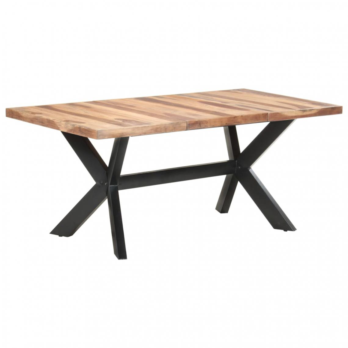 Chunhelife - Table de salle à manger 180x90x75 cm Bois solide avec finition - Tables à manger