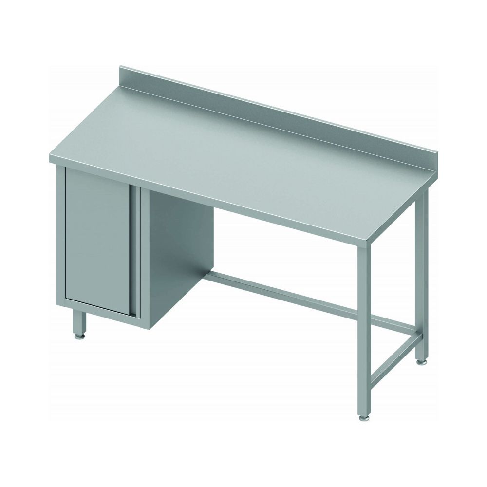 Materiel Chr Pro - Table de Travail Inox Avec Porte A Gauche - Gamme 800 - Stalgast - 1400x800 800 - Tables à manger