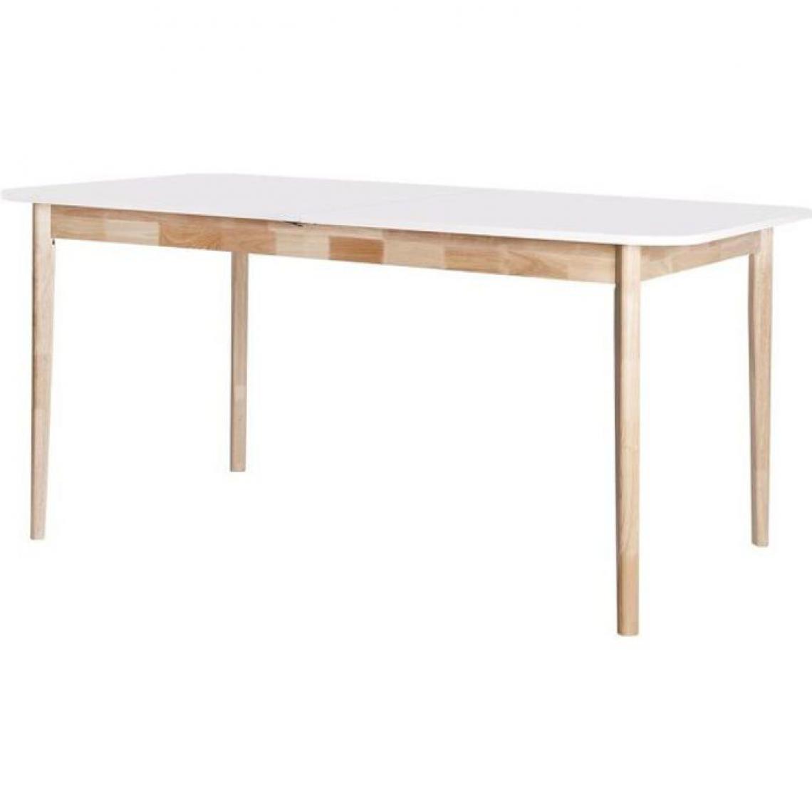 Cstore - CSTORE - table à manger extensible - 6 à 8 personnes - rectangulaire - Julia - 160 / 200 cm - en mdf avec piétement en bois hévéa massif - Tables à manger